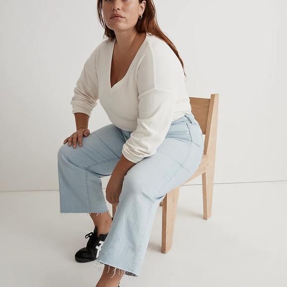 Madewell Perfect Vintage Wide-Leg Crop Jean W33 NWT - Picture 4 of 7